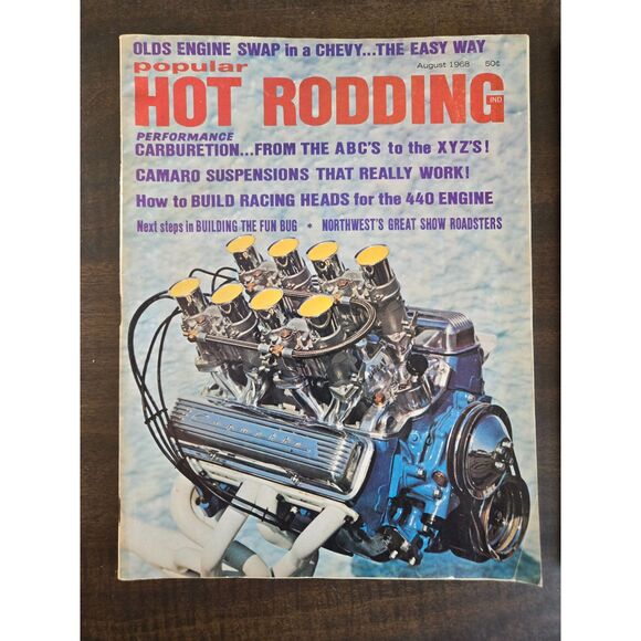POPULAR HOT RODDING Magazines Lot of 2 Aug 1968 & June 1975 - Picture 3 of 10